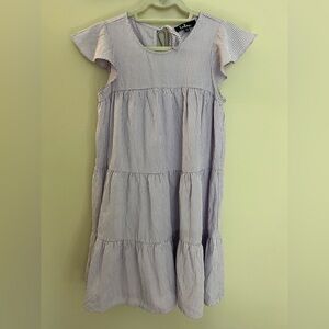 Lulus Picnic Perfect Lavender Gingham Tiered Babydoll Dress Size XS